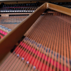 Detail of piano