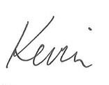 Kevin's signature
